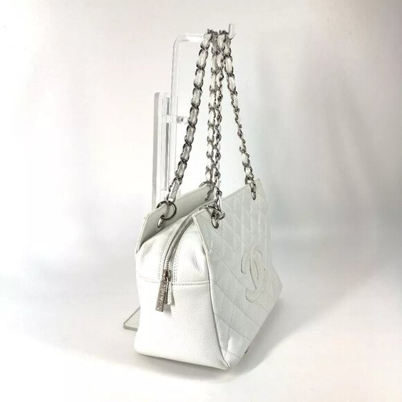 CHANEL CC Mark Timeless Matelasse Quilted Chain Shoulder Bag Tote Bag - Picture 6 of 13